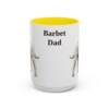 15oz Barbet Dog Dad Mug, Yellow, front view