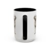 15oz Barbet Latin Mug, Black, back view