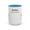 15oz Barbet Latin Mug, Light Blue, front view