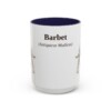 15oz Barbet Latin Mug, Navy, front view