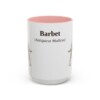 15oz Barbet Latin Mug, Pink, front view