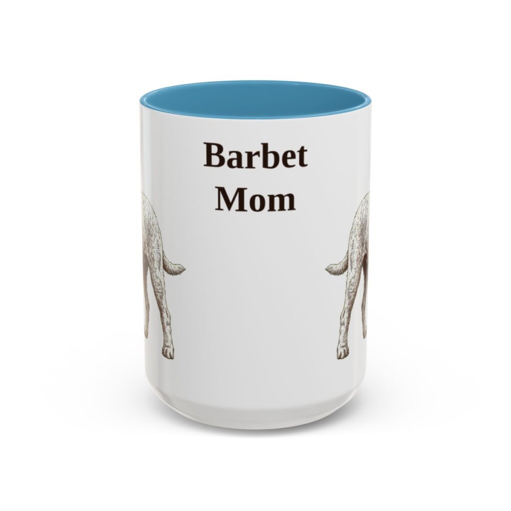 15oz-barbet-mug-mom-light-blue 15oz Barbet Dog Mom Mug, Light Blue, front view