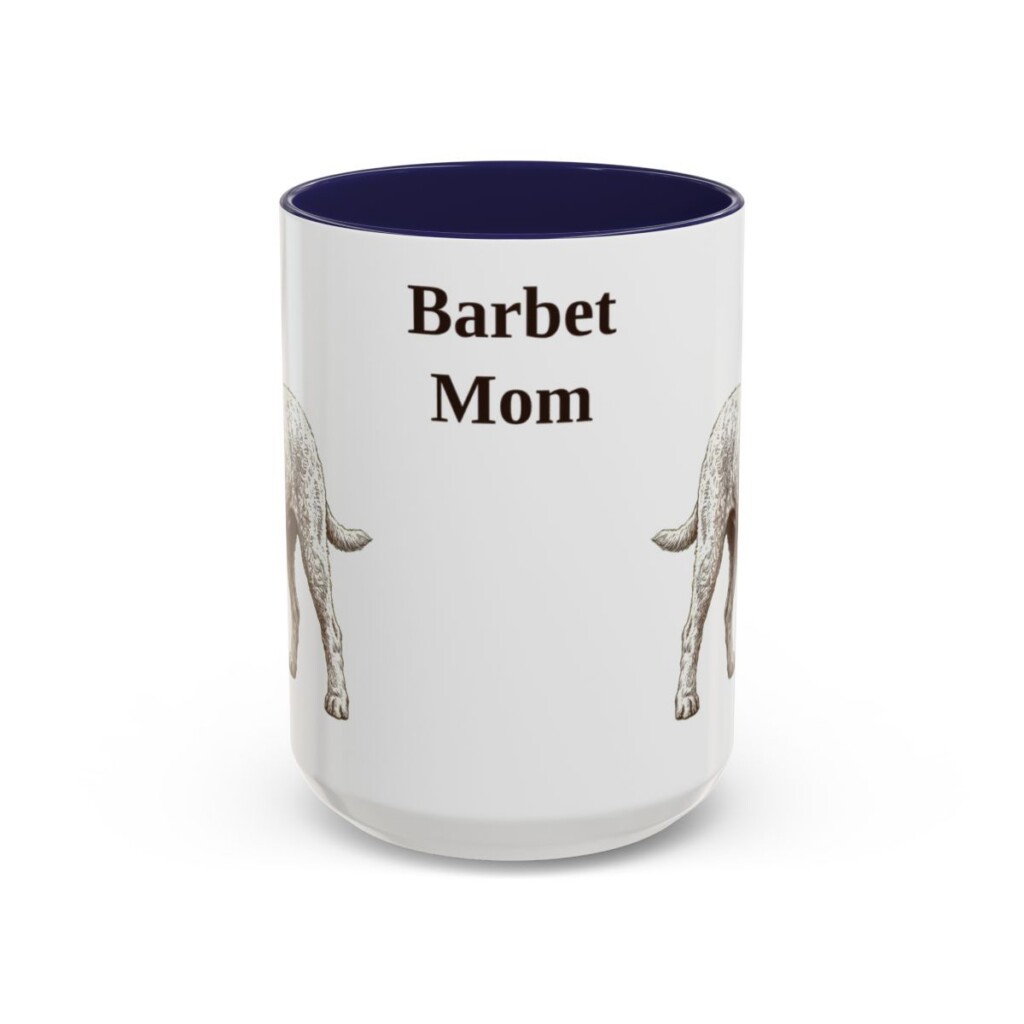 15oz-barbet-mug-mom-navy 15oz Barbet Dog Mom Mug, Navy, front view