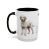 15oz Barbet Mug, Black, left side view
