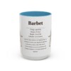 15oz Barbet Mug, Light Blue, front view