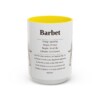 15oz Barbet Mug, Yellow, front view