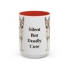 15oz Funny Basenji Mug, Red, front view