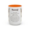 15oz basenji mug, Orange