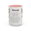 15oz basenji mug, Pink