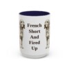 15oz Funny Basset Fauve de Bretagne Mug, Navy, front view