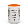15oz Funny Basset Fauve de Bretagne Mug, Orange, front view