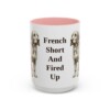 15oz Funny Basset Fauve de Bretagne Mug, Pink, front view