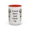 15oz Funny Basset Fauve de Bretagne Mug, Red, front view