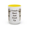 15oz Funny Basset Fauve de Bretagne Mug, Yellow, front view
