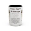15oz Basset Fauve de Bretagne Mug, Black, front view