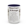 15oz Basset Fauve de Bretagne Mug, Navy, front view