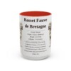 15oz Basset Fauve de Bretagne Mug, Red, front view