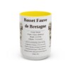 15oz Basset Fauve de Bretagne Mug, Yellow, front view