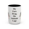 15oz-basset-hound-mug-humor-black-front 15oz Funny Basset Hound Mug, Black, front view