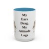 15oz-basset-hound-mug-humor-light-blue 15oz Funny Basset Hound Mug, Light Blue, front view