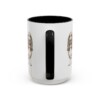15oz Basset Hound Latin Mug, Black, back view