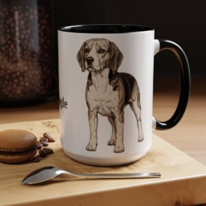 15oz-beagle-mug-black 15oz Beagle Mug, Black, lifestyle photo
