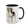 15oz Beagle Mug, Black, right side view