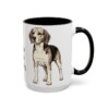 15oz Funny Beagle Mug, Black, right side view