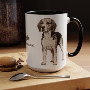 15oz-beagle-mug-latin-black 15oz Beagle Latin Mug, Black, lifestyle photo