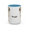 15oz Beagle Mug, Light Blue, front view