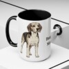 15oz Beagle Dog Mom Mug, Black, lifestyle photo