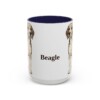 15oz Beagle Mug, Navy, front view