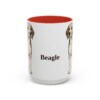 15oz Beagle Mug, Red, front view