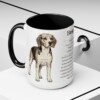 15oz Beagle Mug, Black, lifestyle photo