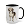 15oz Beagle Mug, Black, right side view