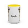 15oz Beagle Mug, Yellow, front view