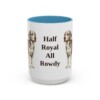 15oz Funny Beaglier Mug, Light Blue, front view