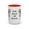 15oz Funny Beaglier Mug, Red, front view