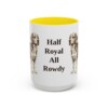 15oz Funny Beaglier Mug, Yellow, front view