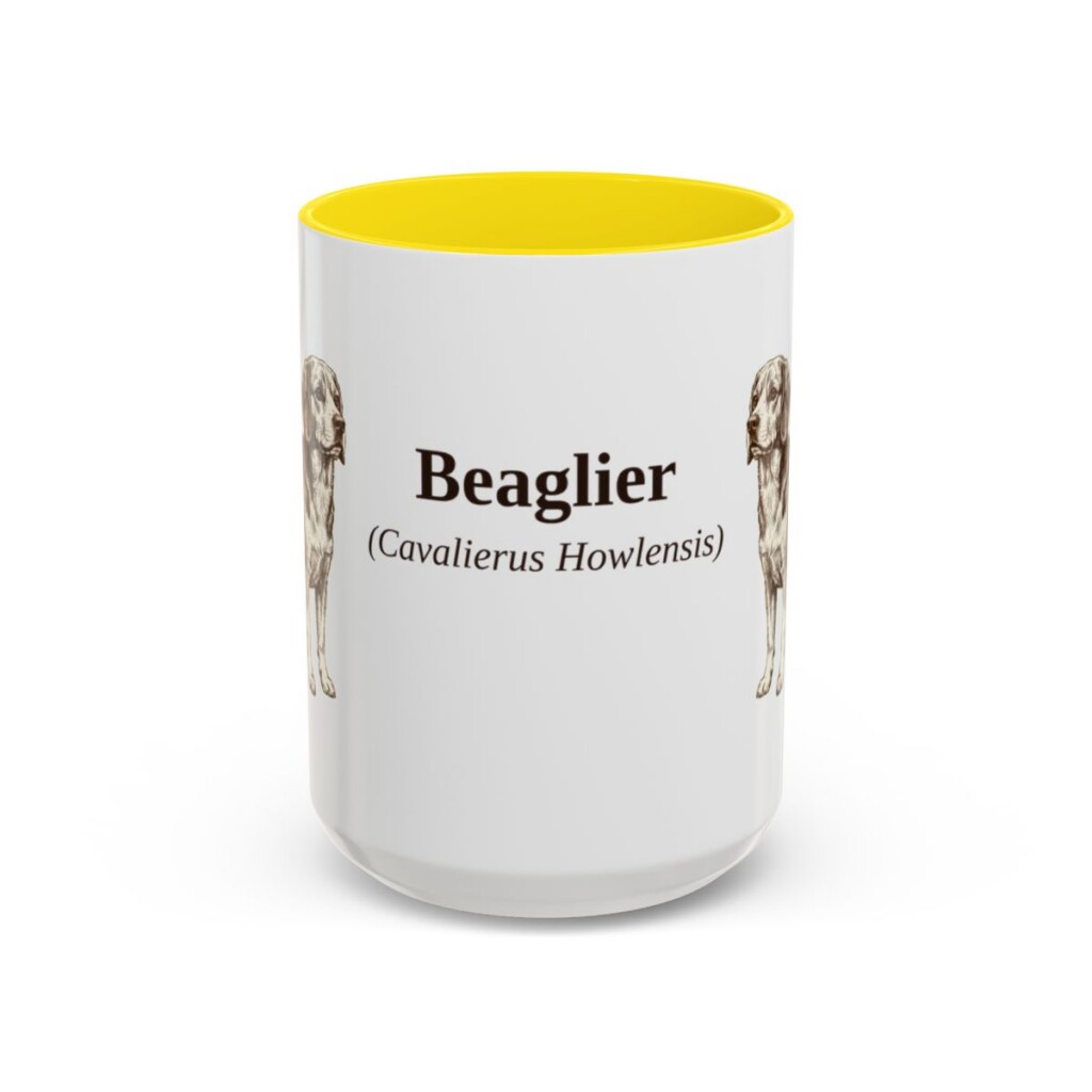 15oz-beaglier-mug-latin-yellow 15oz Beaglier Latin Mug, Yellow, front view