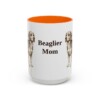 15oz-beaglier-mug-mom-orange 15oz Beaglier Dog Mom Mug, Orange, front view