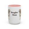 15oz-beaglier-mug-mom-pink 15oz Beaglier Dog Mom Mug, Pink, front view