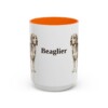 15oz Beaglier Mug, Orange, front view