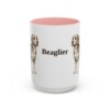 15oz Beaglier Mug, Pink, front view