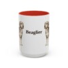 15oz Beaglier Mug, Red, front view