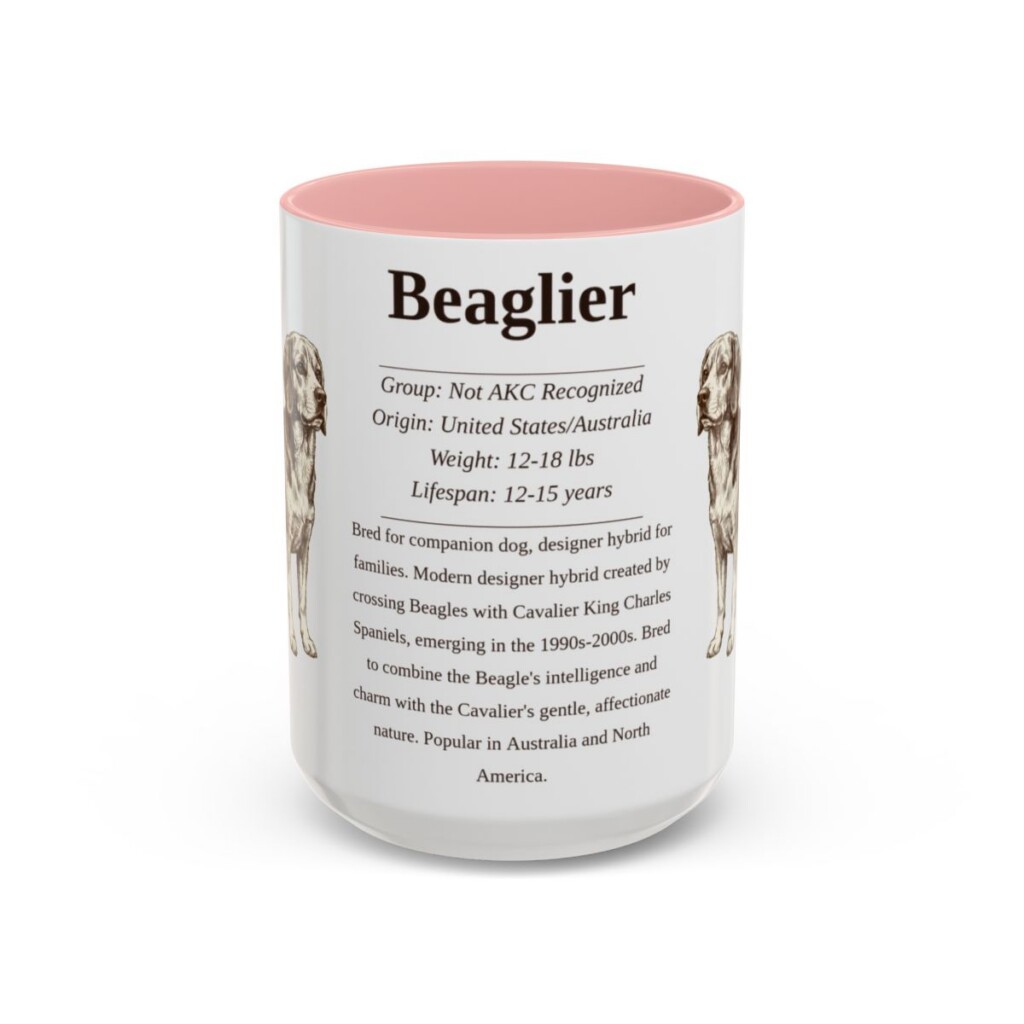 15oz-beaglier-mug-writeup-pink 15oz Beaglier Mug, Pink, front view