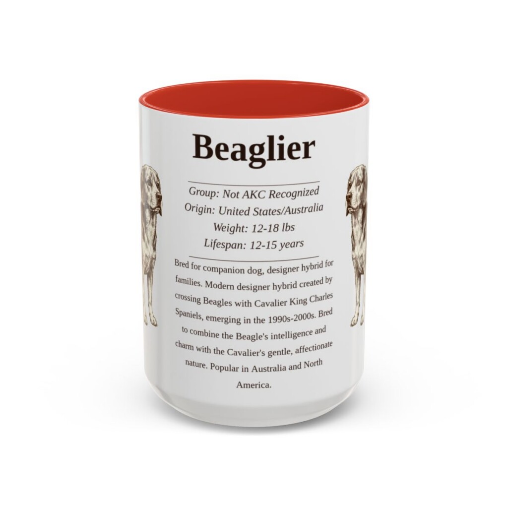 15oz-beaglier-mug-writeup-red 15oz Beaglier Mug, Red, front view