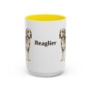 15oz Beaglier Mug, Yellow, front view