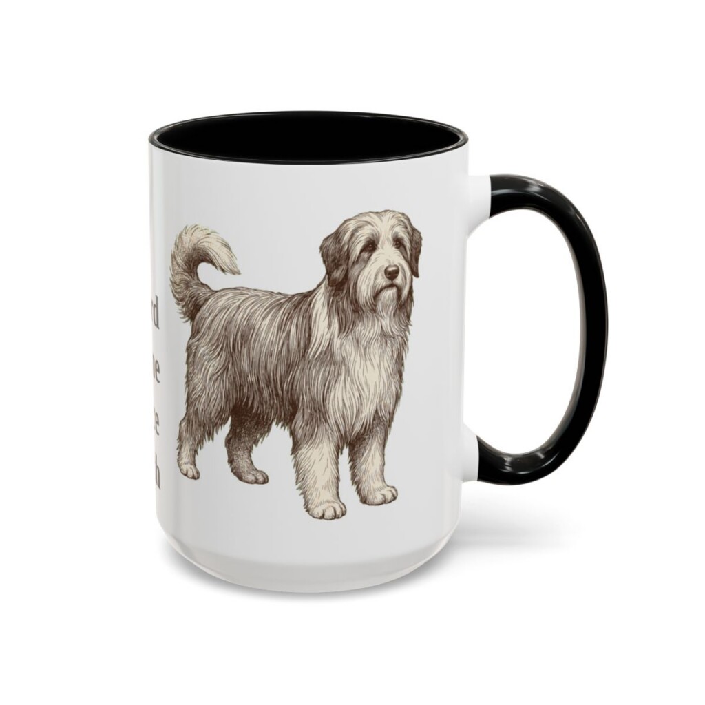 15oz-bearded-collie-mug-humor-black-right 15oz Funny Bearded Collie Mug, Black, right side view