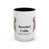 15oz-bearded-collie-mug-latin-black-front 15oz Bearded Collie Latin Mug, Black, front view